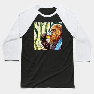 Bigfoot drink beer Van Gogh style Baseball T-Shirt